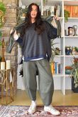 Sunday Morning Chill Sweatshirt Navy & Khaki